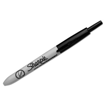 Sharpie® Retractable Permanent Marker, Extra-fine Needle Tip, Black freeshipping - TVN Wholesale